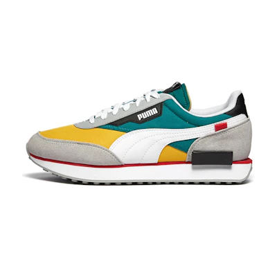 Puma Future Rider Play On 'Grey Green Yellow'