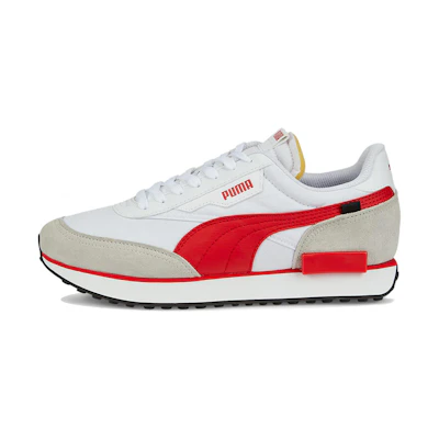 Puma Future Rider Play On 'White High Risk Red'