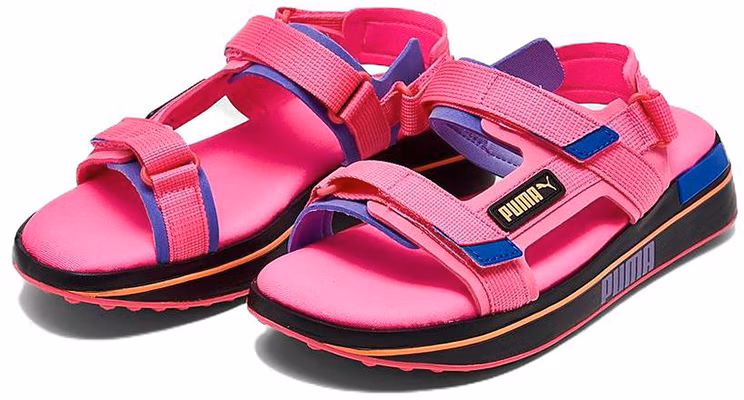 Puma Future Rider Sandal Game On 'Pink Black Blue' 371964-05 Order Puma Future Rider Sandal Game On 'Pink Black Blue' 371964-05