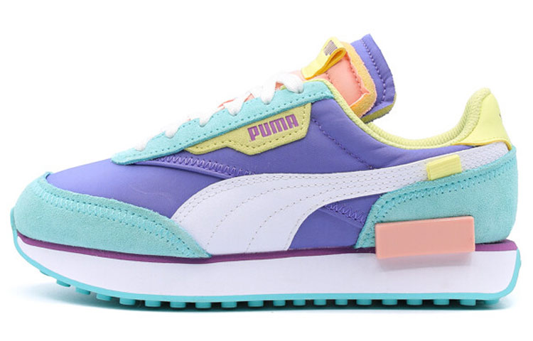 Puma Future Rider Slash Splicing Running Shoes Purple/Green