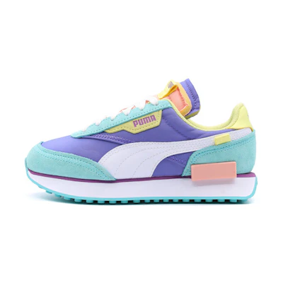 Puma Future Rider Slash Splicing Running Shoes Purple/Green