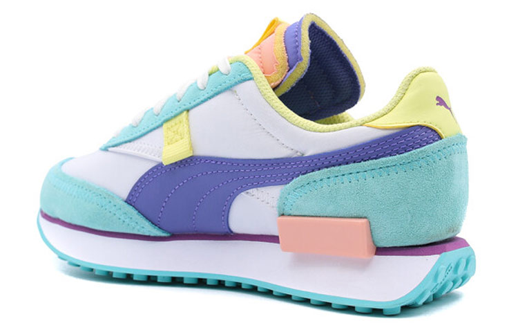 Puma Future Rider Slash Splicing Running Shoes Purple/Green 圖 4