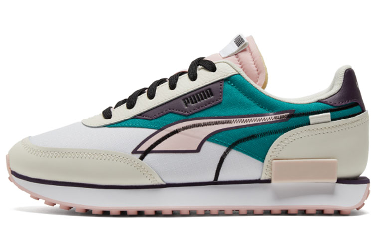 Puma Future Rider Twofold Low-tops Sport Shoes Gray/Green/White 380591-09