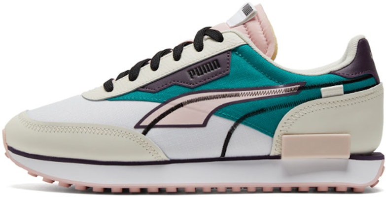 Puma Future Rider Twofold Low-tops Sport Shoes Gray/Green/White 380591-09 Buy Puma Future Rider Twofold Low-tops Sport Shoes Gray/Green/White 380591-09