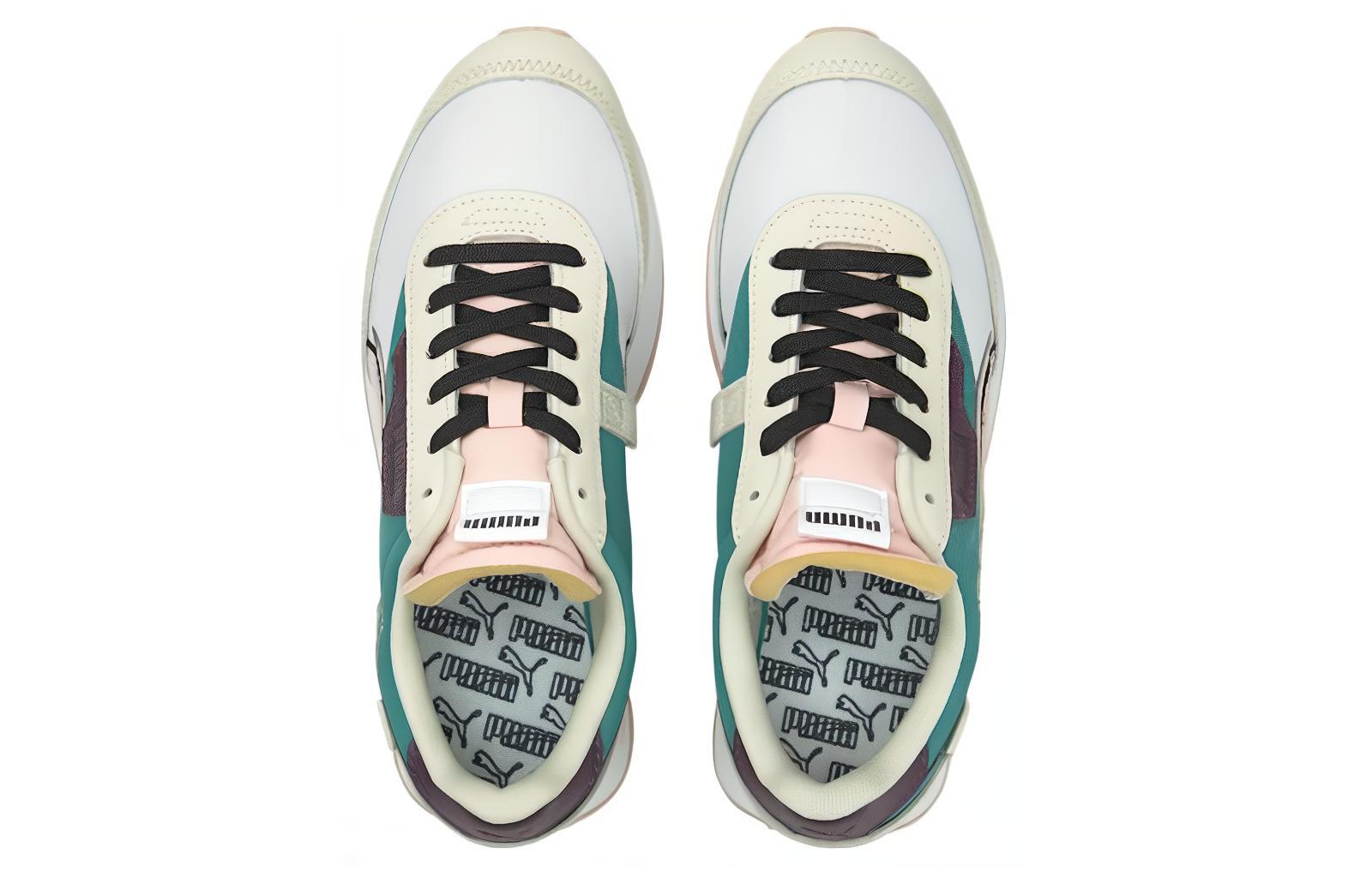 Lookbook Puma Future Rider Deux Tons Baskets Basses Gris/Vert/Blanc 380591-09