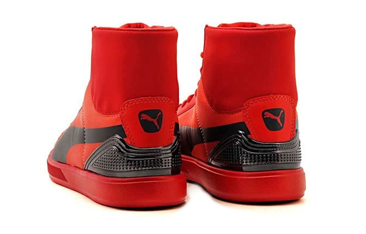Lookbook Puma Future Suede Mid Lite 'Merah Metalik Hitam' 355898-01