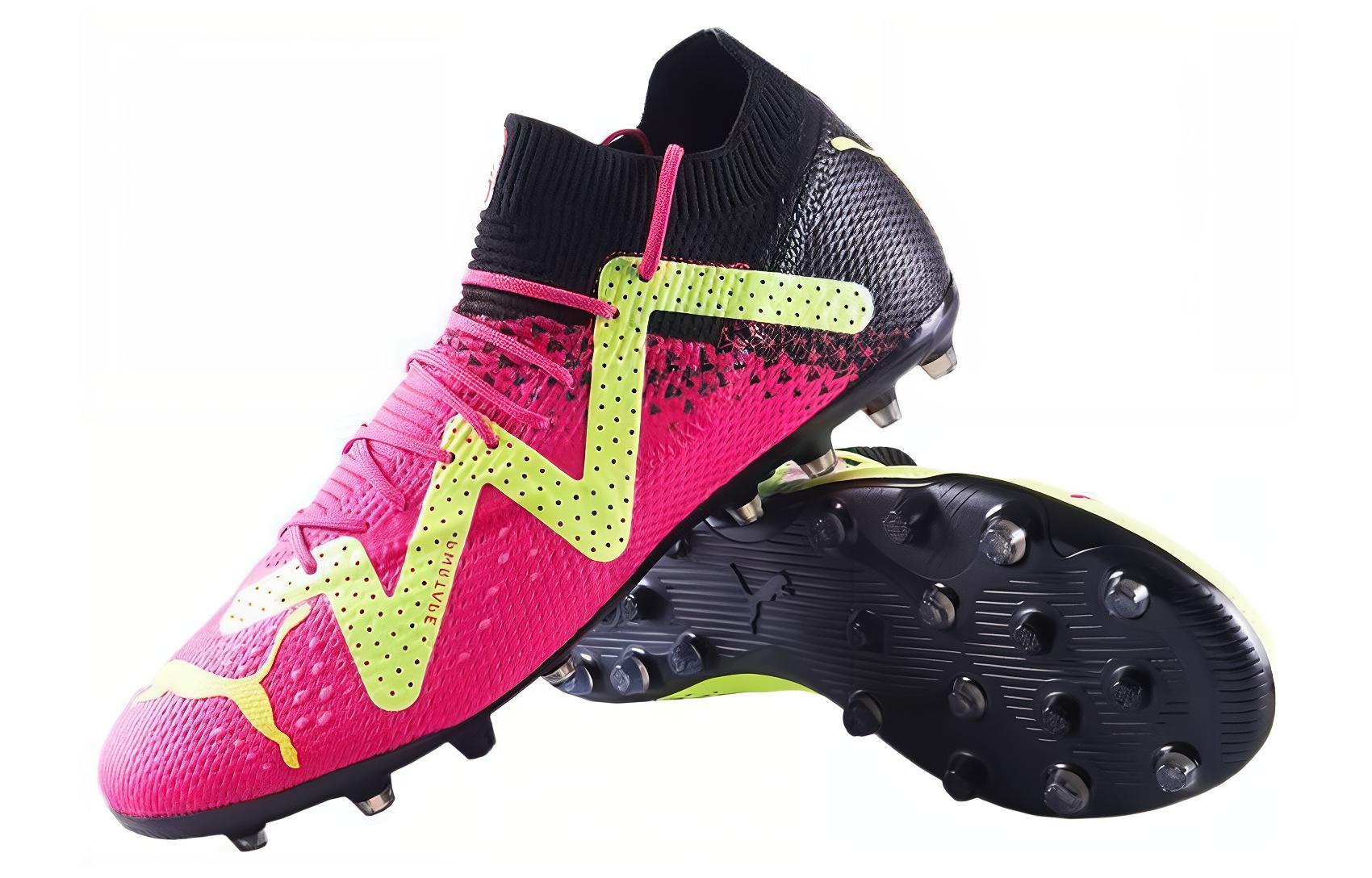 Lookbook PUMA Future Ultimate 舒適耐磨 防滑減震 足球鞋 男款 黃紫色