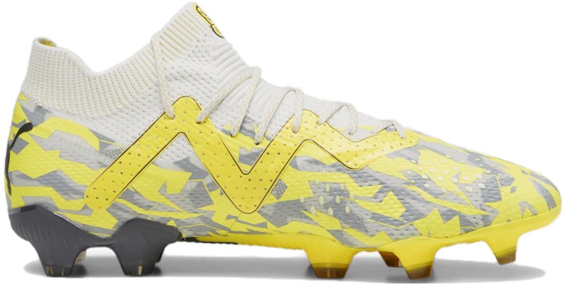 PUMA Future Ultimate FG/AG 人造草地 防滑耐磨 足球鞋 男款 黃灰白 Order PUMA Future Ultimate FG/AG 人造草地 防滑耐磨 足球鞋 男款 黃灰白