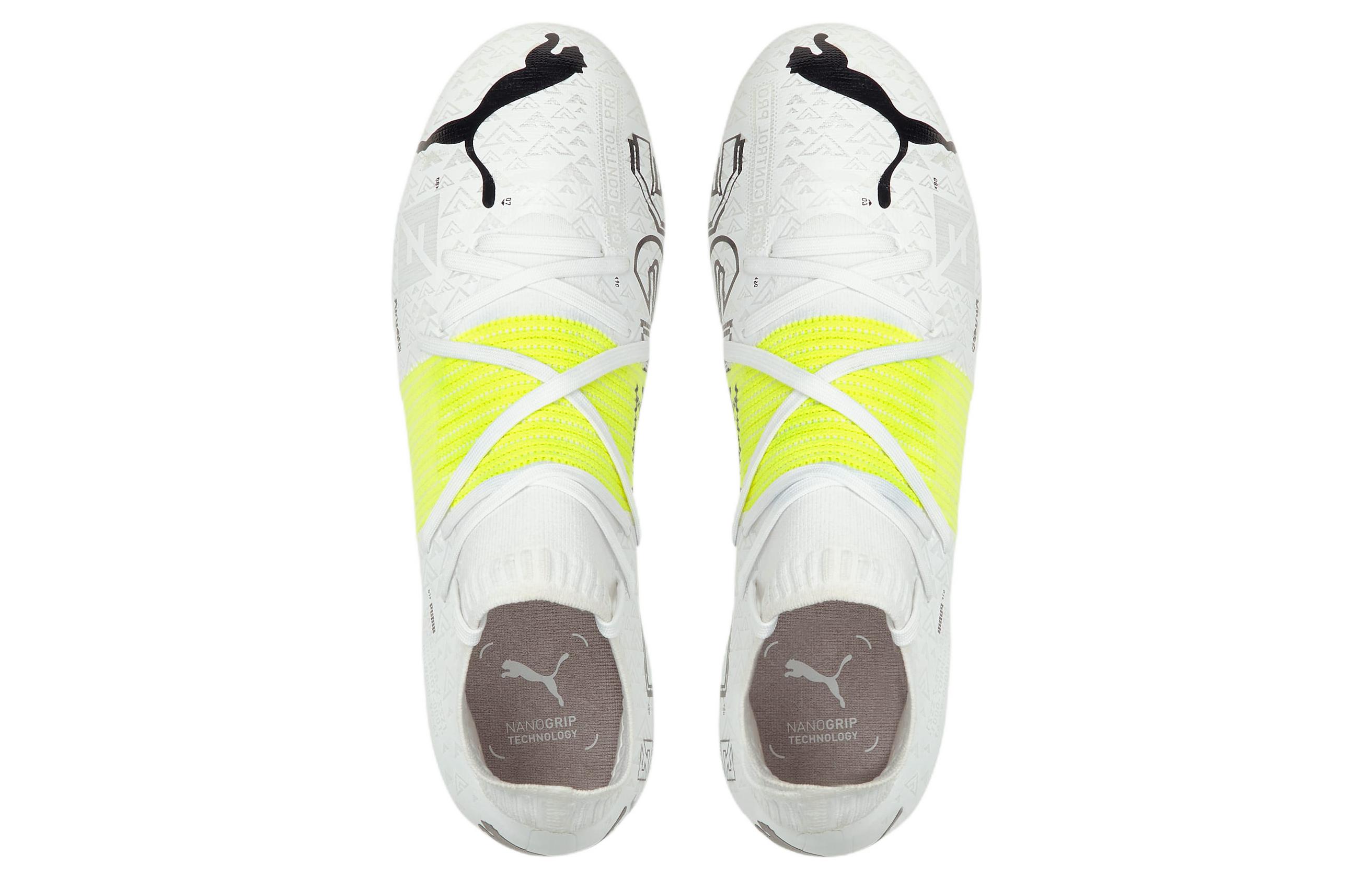 Shop 彪马Future Z 1.1 Teaser FG '白黄'足球鞋 106463-01