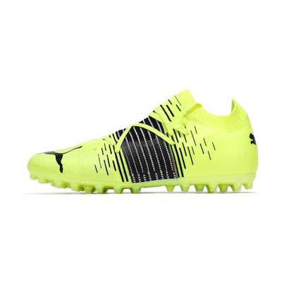 Puma MG Low Top Soccer Cleats/Football Boots Fluorescent Green Black