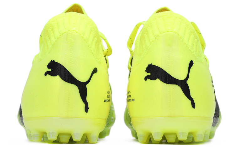 Puma MG Low Top Soccer Cleats/Football Boots Fluorescent Green Black 圖 3