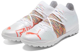 Lookbook Puma Future Z 1.1 Pro Cage 條紋 低幫運動足球鞋 白色