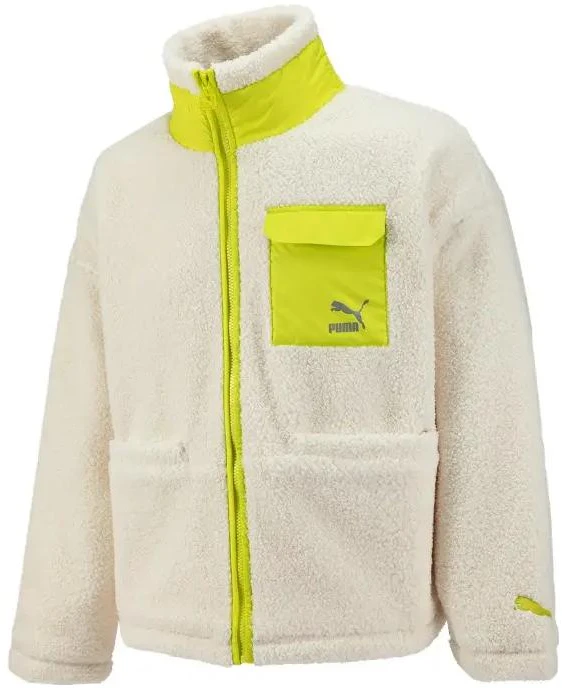 puma-fw-22-fleece-jacket-with-logo-embroidery-unisex-couple-style-white-539570-93