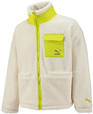 PUMA FW22 Fleece Jacket with Logo Embroidery Unisex Couple Style - White 539570-93 Buy PUMA FW22 Fleece Jacket with Logo Embroidery Unisex Couple Style - White 539570-93