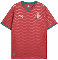 Puma FW25 Portugal Home Football Jersey Short-Sleeve V-Neck Fan Edition. 783278-01 Puma FW25 Portugal Home Football Jersey Short-Sleeve V-Neck Fan Edition. 783278-01