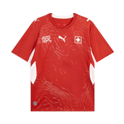 Puma FW25 Switzerland Home Fan Jersey - Lightweight, Sweat-Wicking Soccer Tee. 783218-01