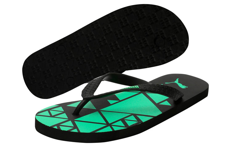 Shop Claquettes Puma Gear V3 IDP ''Noir Vert'' 370998-01