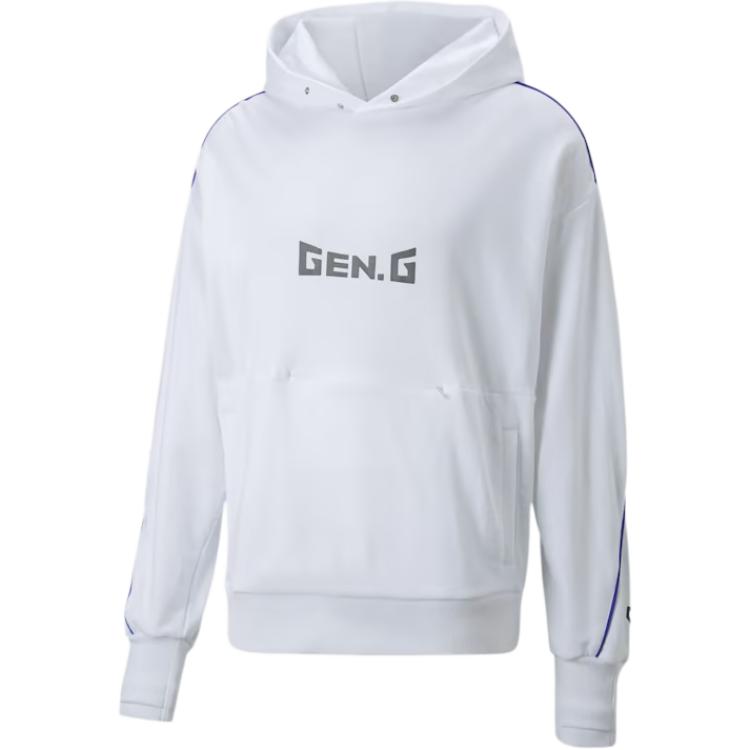 Puma GenG Logo Graphic Hoodie Unisex White 536734-02