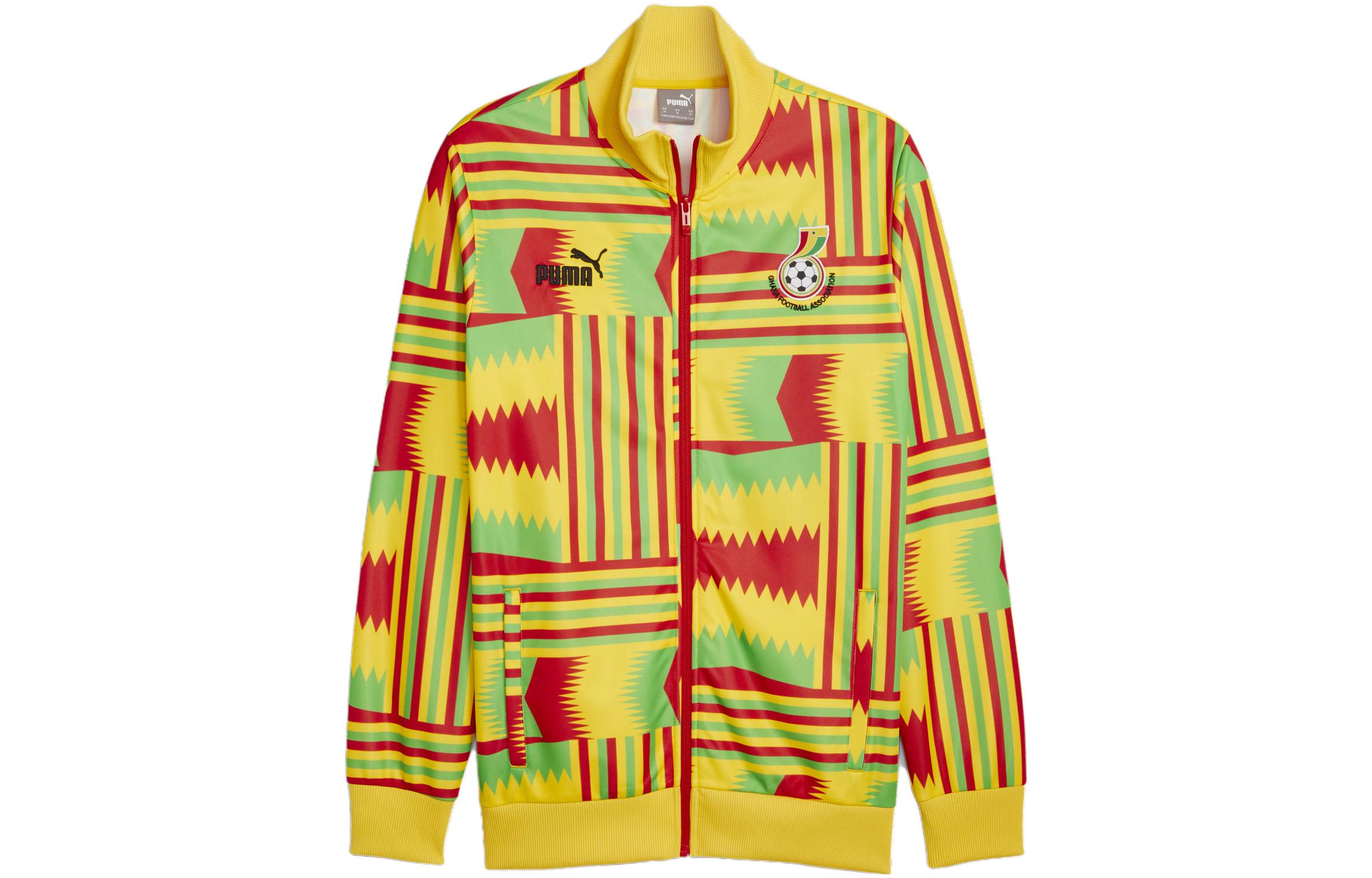 Puma Ghana FtblCulture Geometric Track Jacket Multicolor Long-Sleeve 772466-08