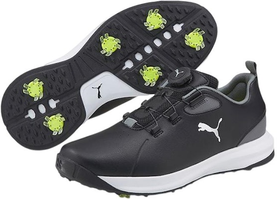PUMA 防滑耐磨 低筒 高爾夫球鞋 男款 黑銀灰 Order PUMA 防滑耐磨 低筒 高爾夫球鞋 男款 黑銀灰