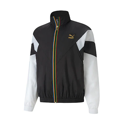 Puma Gold Print Full-Zip Jacket Black 597610-01