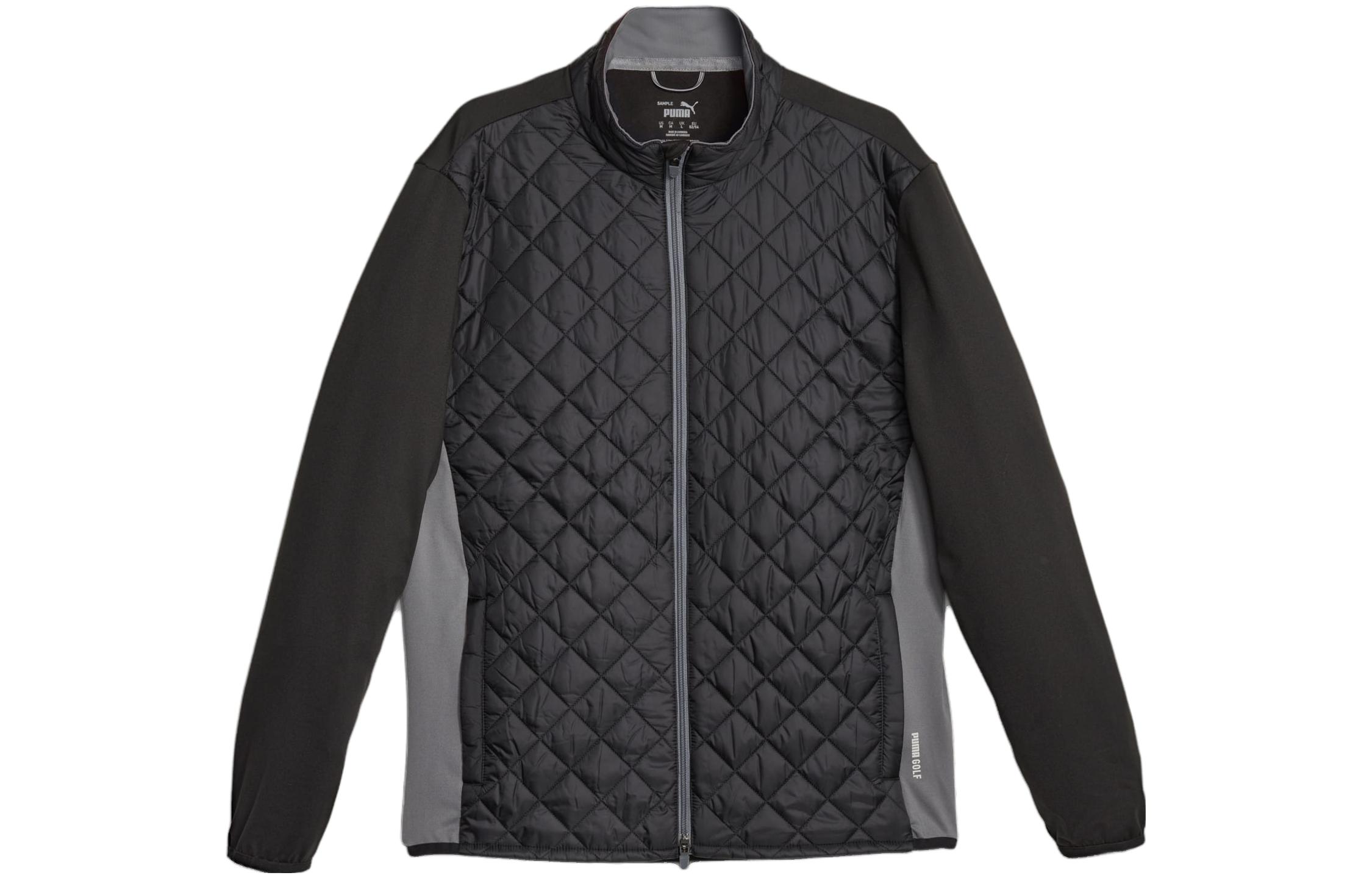 Puma Golf Frost Quilted Jacket Black - Casual Long Sleeve Outerwear 621522-01