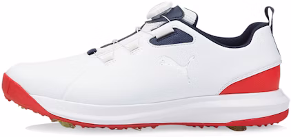Puma Golf Fusion FX Disc 'Soft Spike White Red' 195029-04 Puma Golf Fusion FX Disc 'Soft Spike White Red' 195029-04