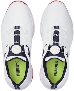 彪马高尔夫Fusion FX Disc软钉白红配色 195029-04 Lookbook 彪马高尔夫Fusion FX Disc软钉白红配色 195029-04