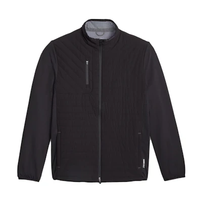 Puma Golf Scotia Quilted Jacket Black Casual Outerwear 621525-01