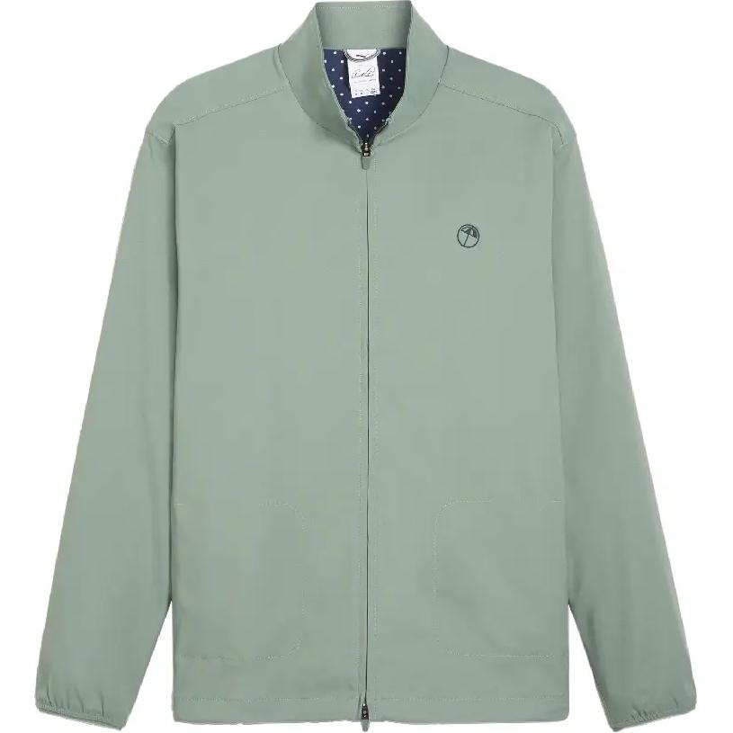 Puma Golf Slim Fit Long Sleeve Jacket Light Green Gray 624282-02
