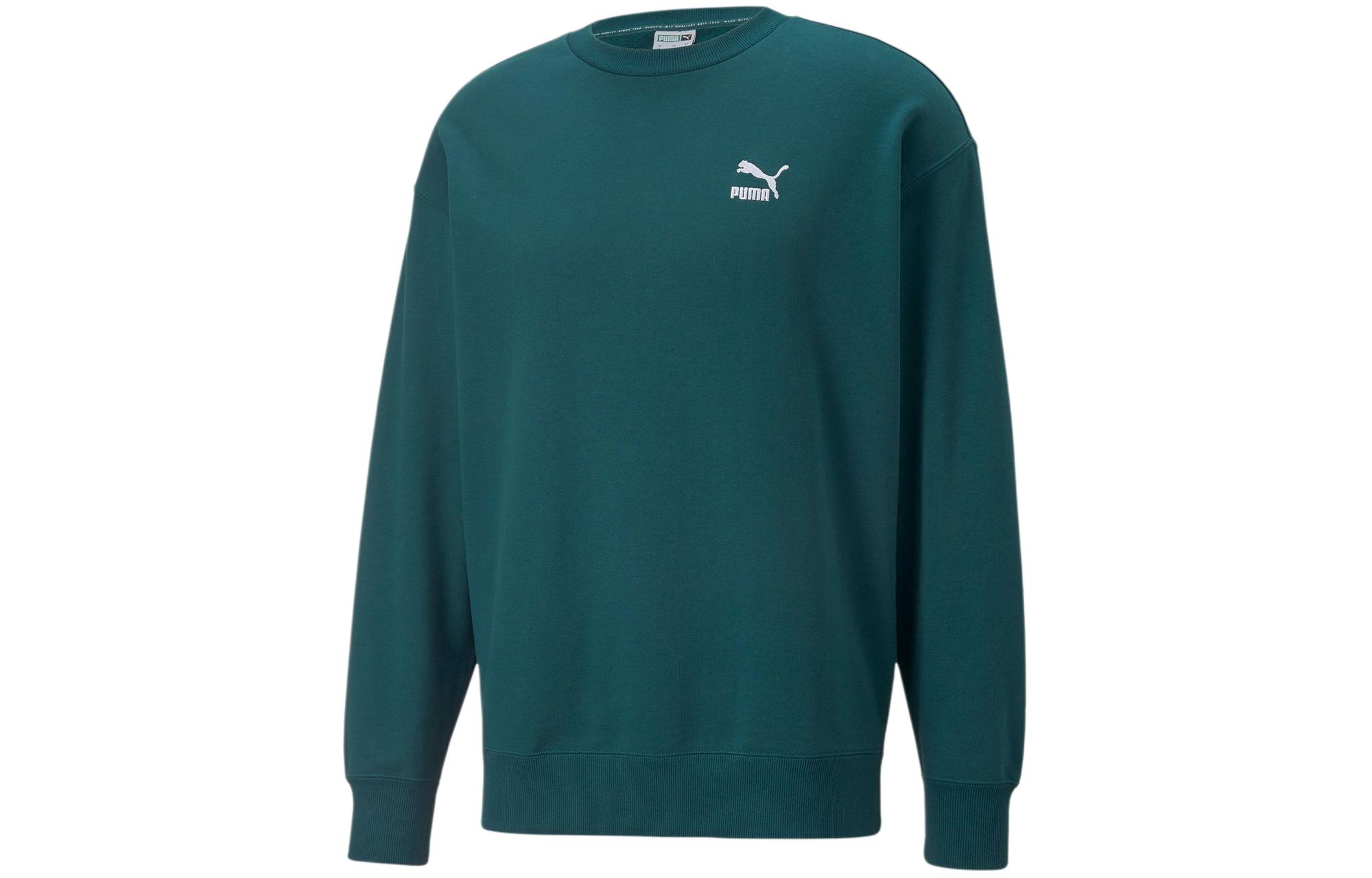 Puma Graphic Crewneck Pullover Sweatshirt Green - Casual Wear 535599-24