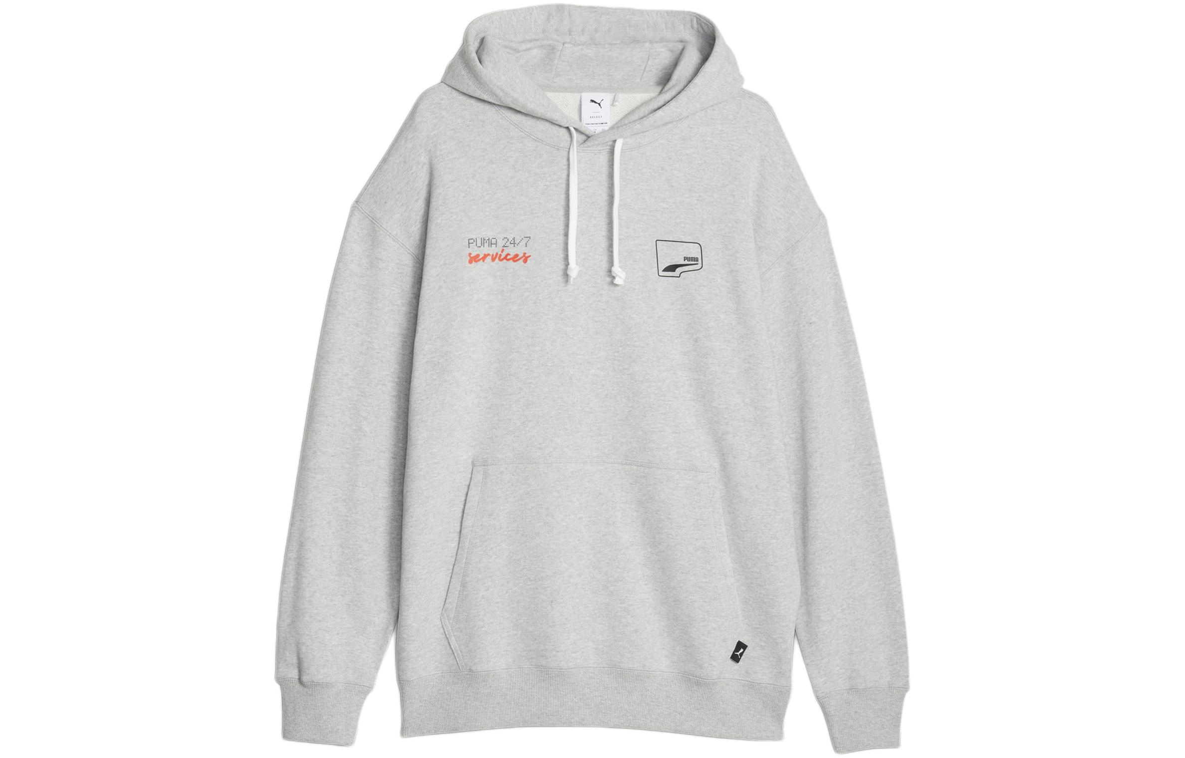 Puma Graphic Hoodie Unisex Light Grey 620824-04
