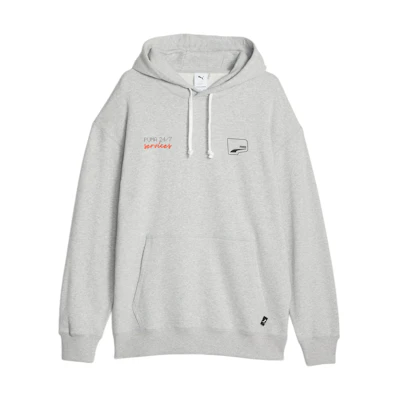 Puma Graphic Hoodie Unisex Light Grey 620824-04