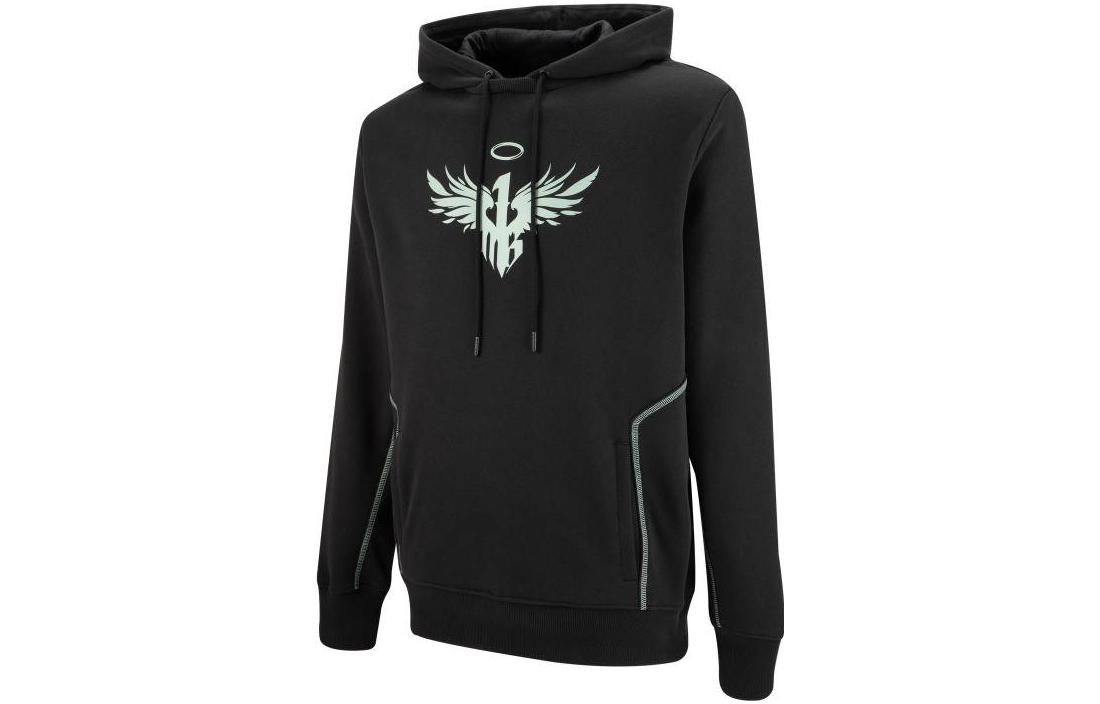 Puma Graphic Print Drawstring Hoodie - Black 621968-01