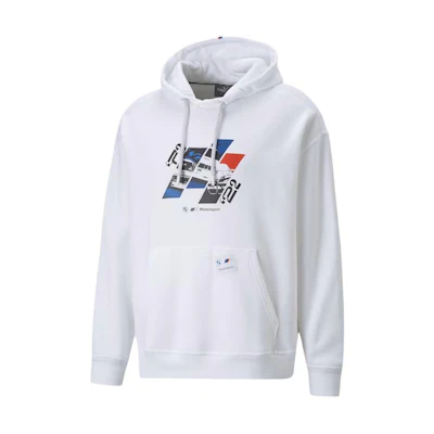 Puma Graphic Print Hoodie White Long-Sleeve Pullover 536240-02