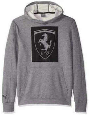 Puma 灰色印花袋鼠口袋連帽長袖運動衫 576683-03 Order Puma 灰色印花袋鼠口袋連帽長袖運動衫 576683-03