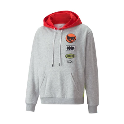 Puma Graphic Print Pullover Hoodie Men’s Grey 534188-01