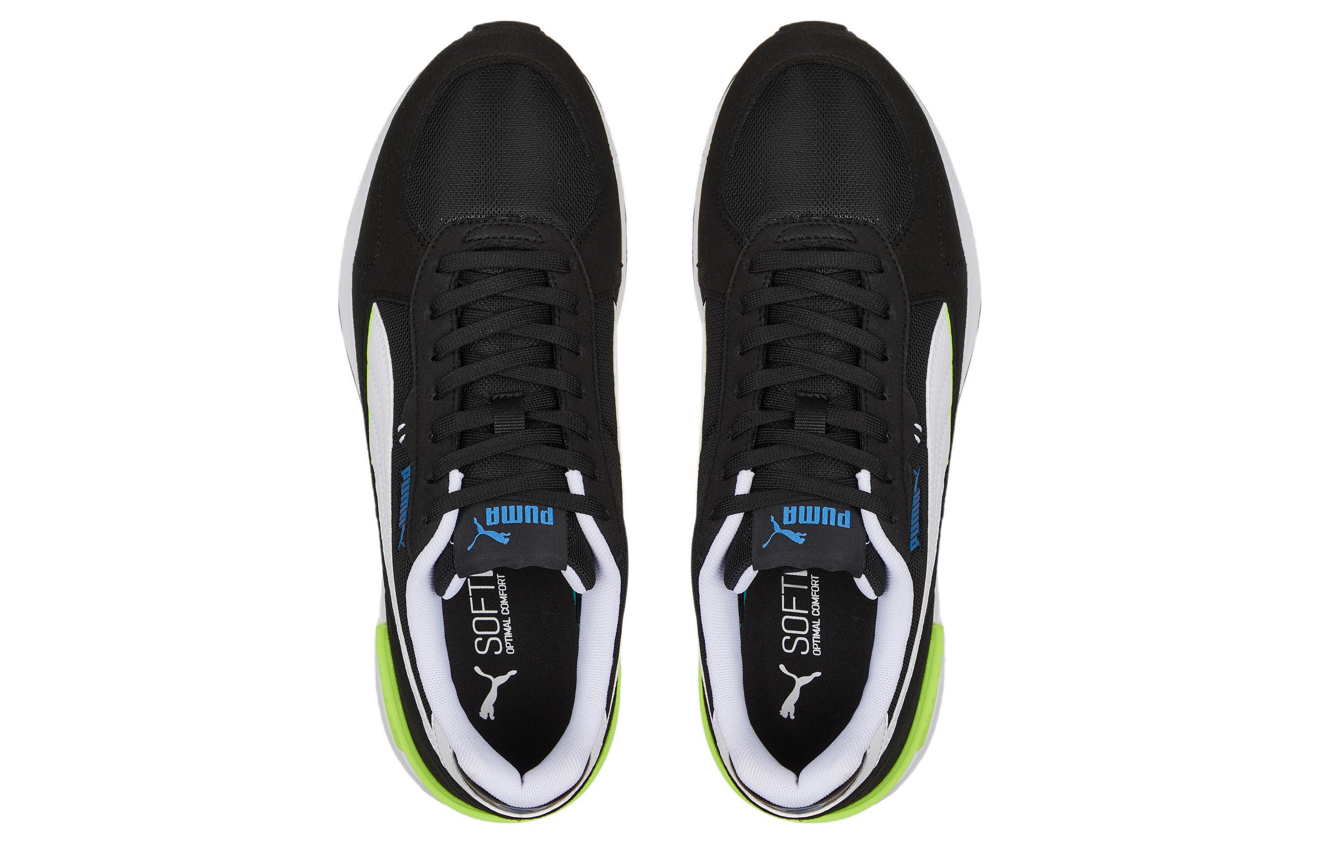 Shop Puma Graviton 'Black White Green' 380738-23