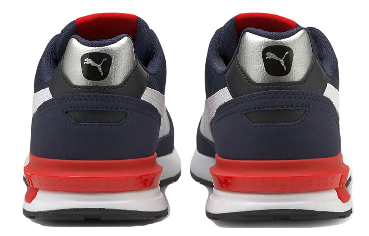 Shop Puma Graviton 減震防滑耐磨 低幫跑步鞋 藍紅