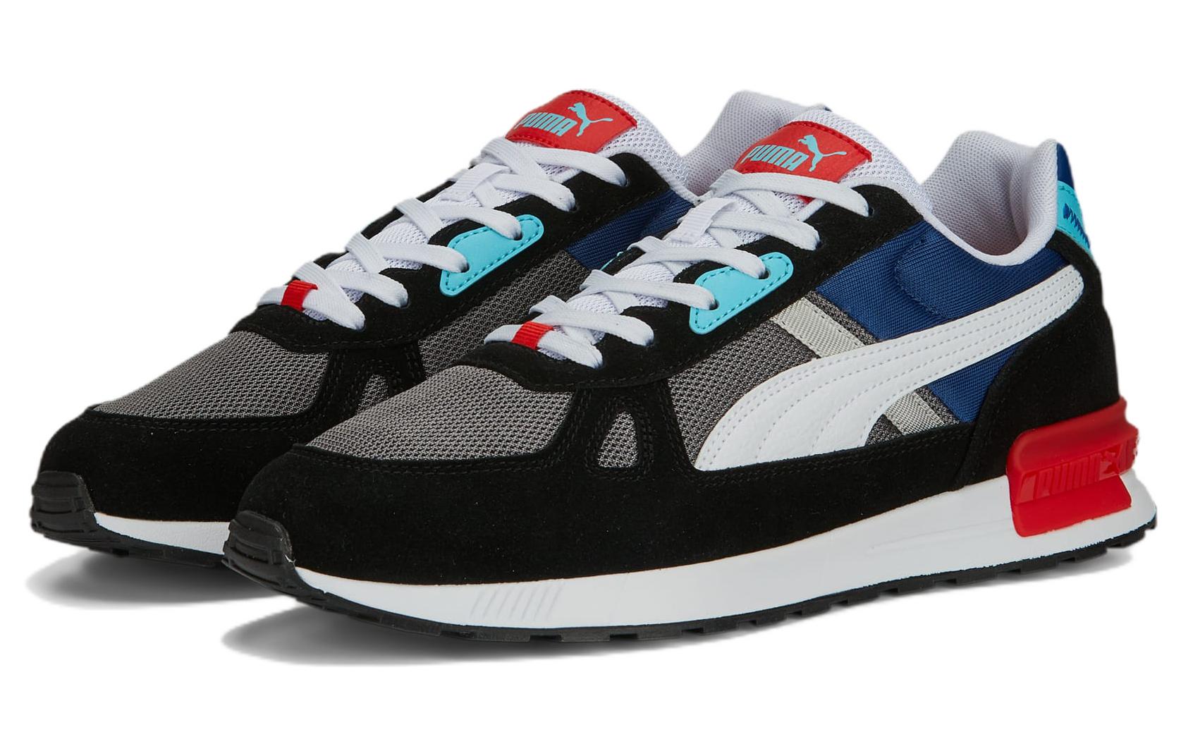 Lookbook Puma Graviton Pro 'Negro Blanco Azul' 380736-21