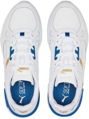 PUMA Graviton Pro Fc 低筒運動休閒鞋 男女同款 白藍色 Shop PUMA Graviton Pro Fc 低筒運動休閒鞋 男女同款 白藍色