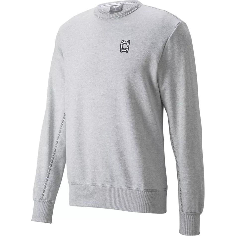 Puma Gray Crewneck Sweatshirt - Comfy & Warm Sportswear 533249-08