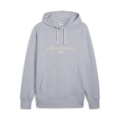 Puma Gray Hoodie with Logo Embroidery Design 624275-63