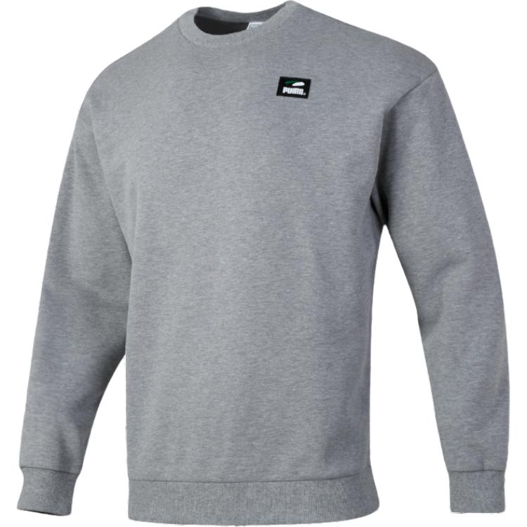 Puma Gray Pullover Sweatshirt for Running, Training, and Casual Wear 628144-53