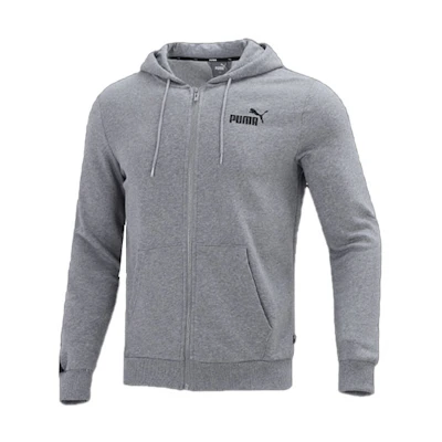Puma Gray Windproof Training Woven Hooded Jacket 849555-03