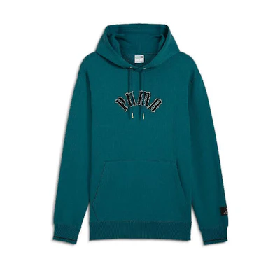 Puma Green Collegiate Letter Print Long Sleeve Sweatshirt 628975-22