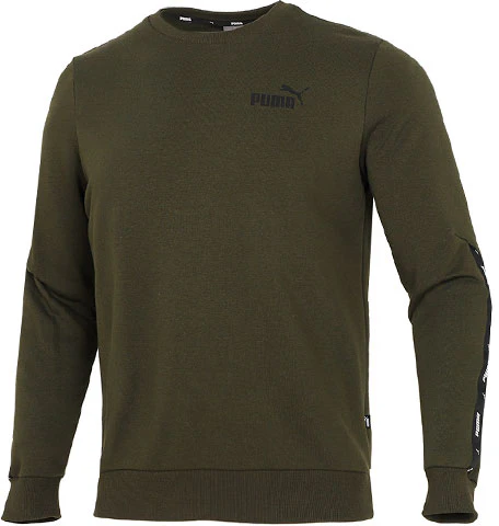 puma-green-crewneck-sweatshirt-with-side-logo-tape-detailing-849562-70