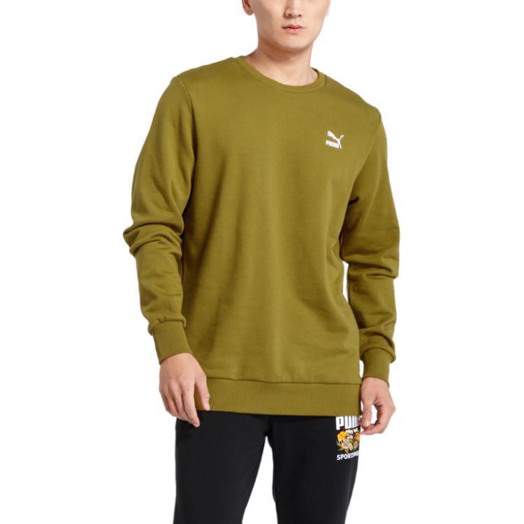 Puma Green Floral Plant Crewneck Sweatshirt 596872-31