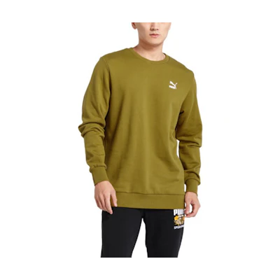 Puma Green Floral Plant Crewneck Sweatshirt 596872-31