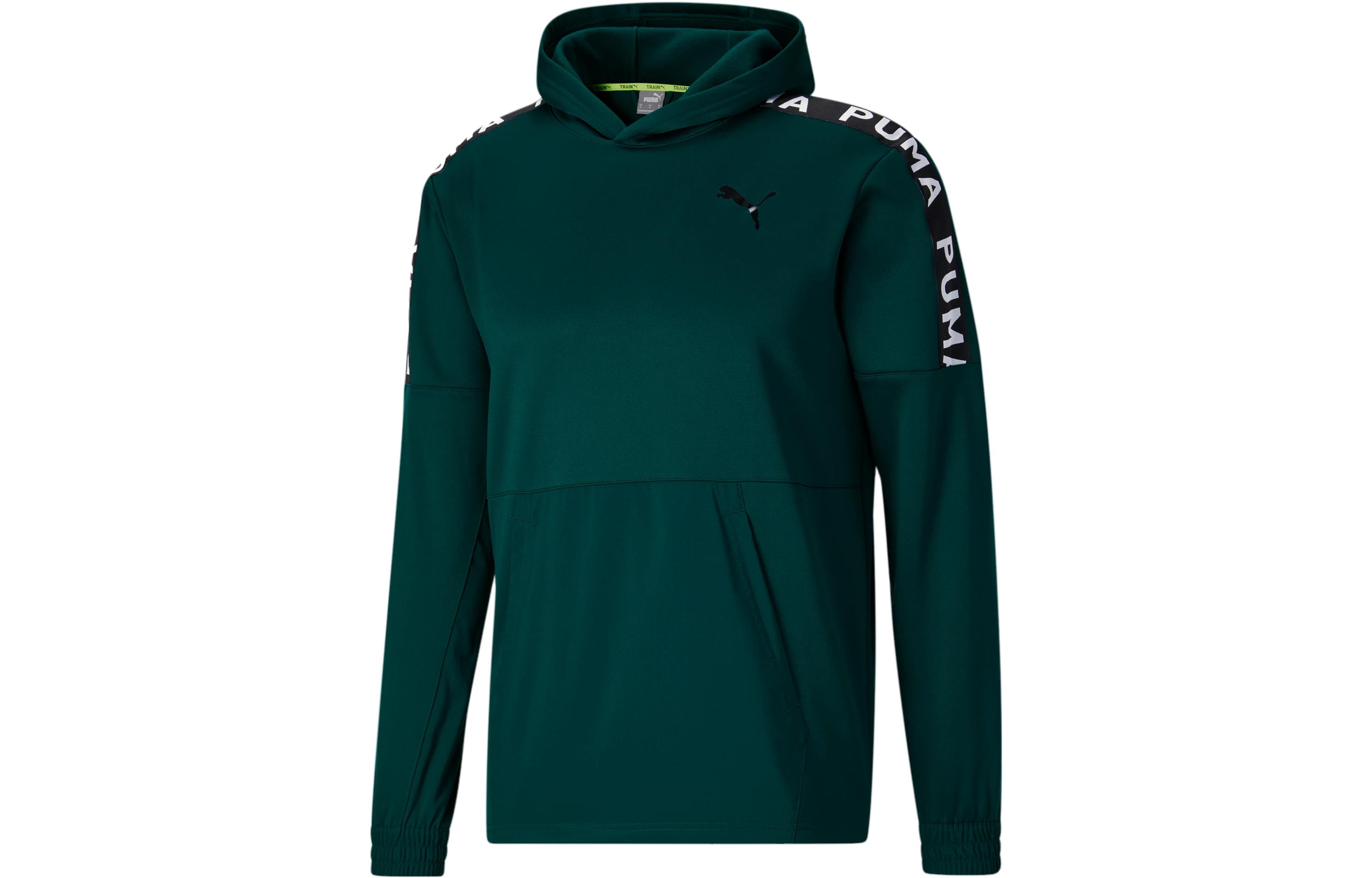 Puma Green Logo Graphic Hoodie 523045-24